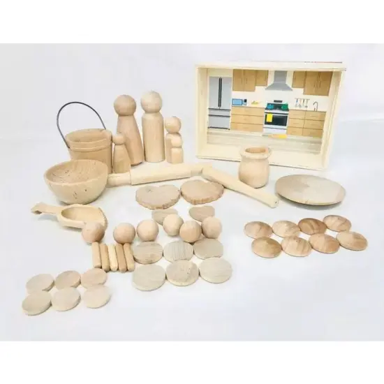 Kitcheniva My Little Sensory Tray Kids Kitchen Educational Sensory Kit {3}