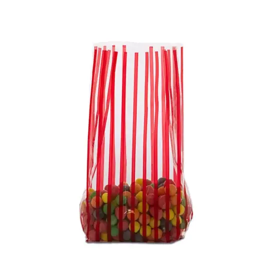 Cello Bags with Stripes 5''x3"x11 1/2" for Presents and Favors {2}