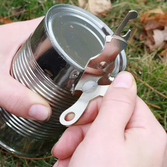 Chef Craft 4" Long Butterfly Manual Can Opener - Compact Size for Camping or Taking with a Lunch {4}