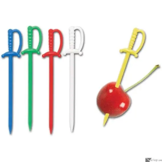 Chef Craft 30pc Set 3-inch Fun Sword Shaped Spears - Great for Cocktails & Appetizers {1}
