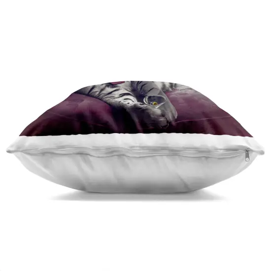 Stupell Industries Luxurious Tiger with Chandelier Indoor Pillow, 18 x 7 x 18 {3}