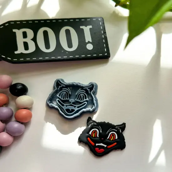 VINTAGE CAT | HALLOWEEN | CLAY CUTTER {3}