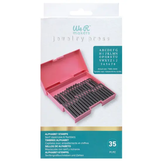 We R Jewelry Press Alphabet Stamps 35/Pkg {2}