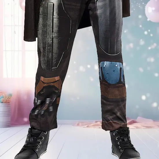 Kids Mandalorian Light Up Star Wars Costume with Cape and Mask {2}