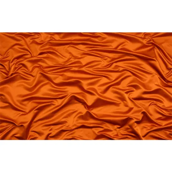 1 Yard Burnt Orange Silk Duchesse Satin Luxury Evening Gown Fabric, 59 Inches Wide {3}