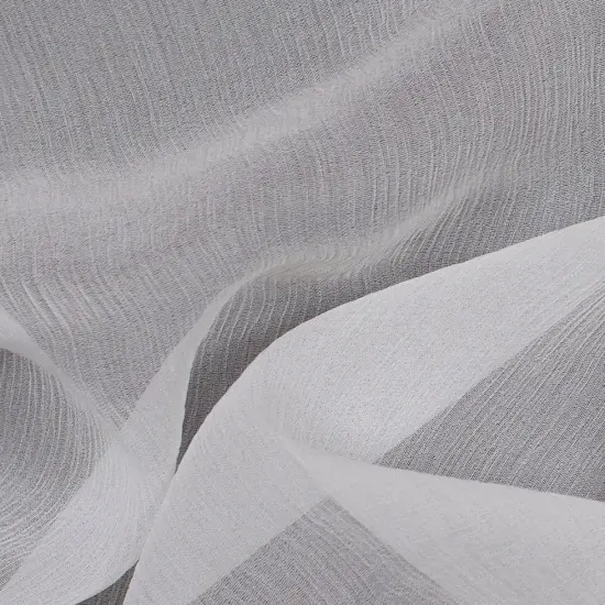 1 Yard White Crinkle Silk Chiffon Designer Couture Lightweight Fashion Textile 43 inch Width {3}