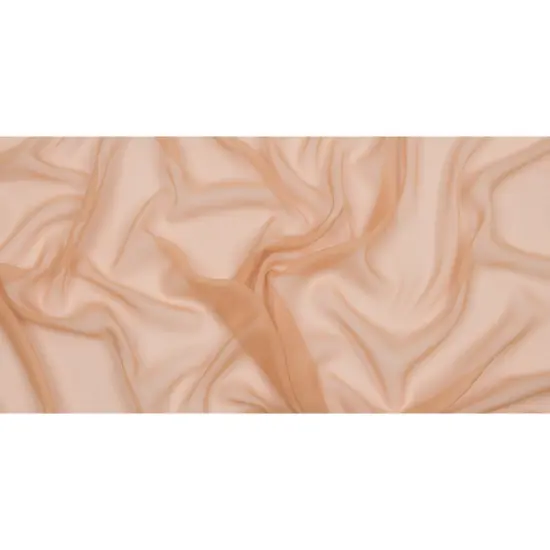 1 Yard Toasted Silk Chiffon Lightweight Sheer Solid Textile Luxury Apparel Fabric 54 Inch Width {3}