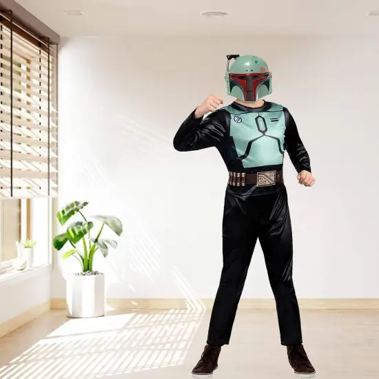 Boba Fett Value Child Costume with Jumpsuit and Molded Mask {1}