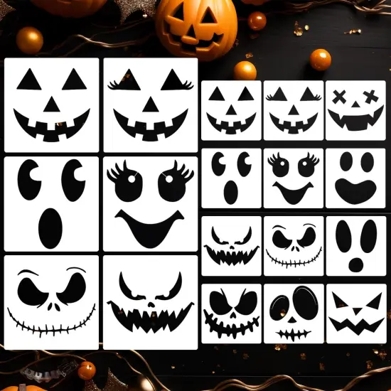 Halloween Stencils Pumpkin Face Stencils(Pumpkin Face) {6}