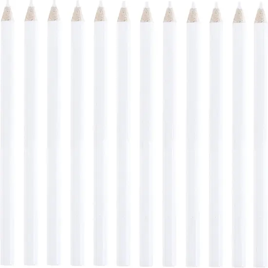12 Water Soluble Pencils for Marking (White) {1}