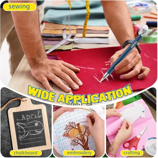 Sewing Chalk Markers for Fabric (12 Pcs) {2}