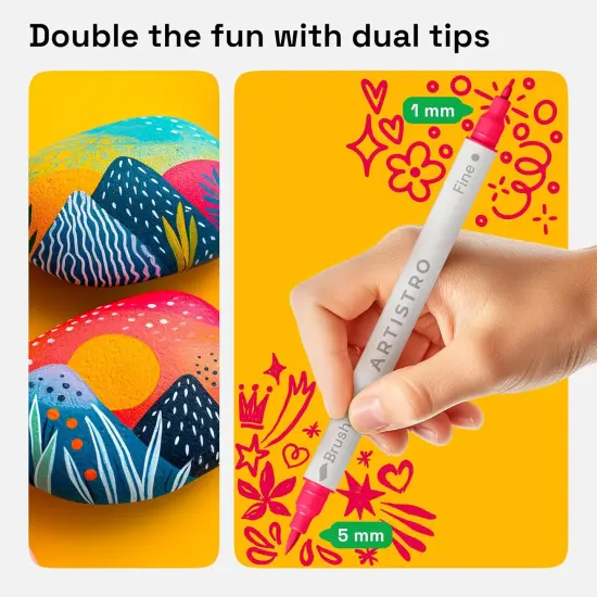 Dual Tip Fabric Markers (Multicolor) {2}