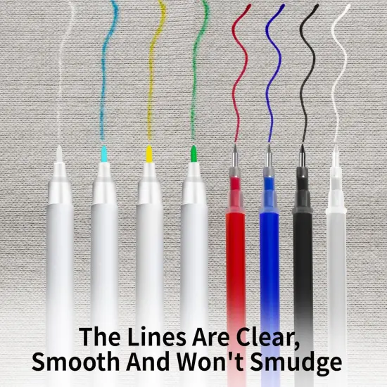 Fabric Markers for Sewing Set (White, Blue, Black, Red, Yellow, Green) {2}