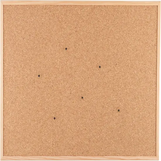Framed Cork Bulletin Board - 23.6&rdquo;x 15.7(Hellbraun) {5}