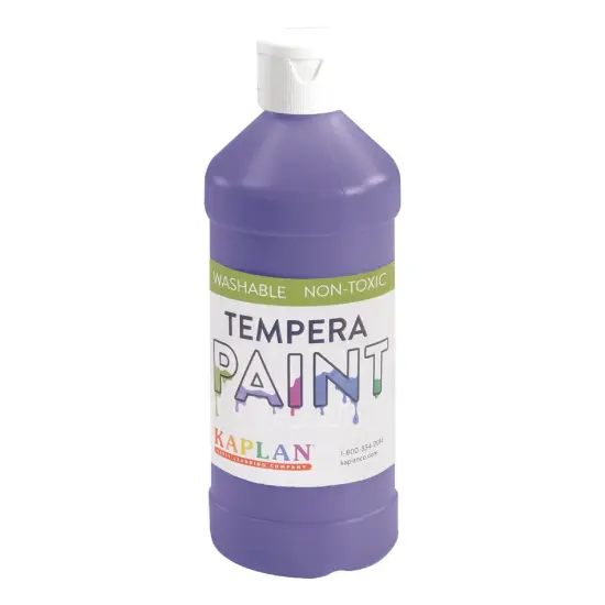 Kaplan Early Learning Company Kaplan Washable Tempera Paint - 16 oz - Set of 8 {3}