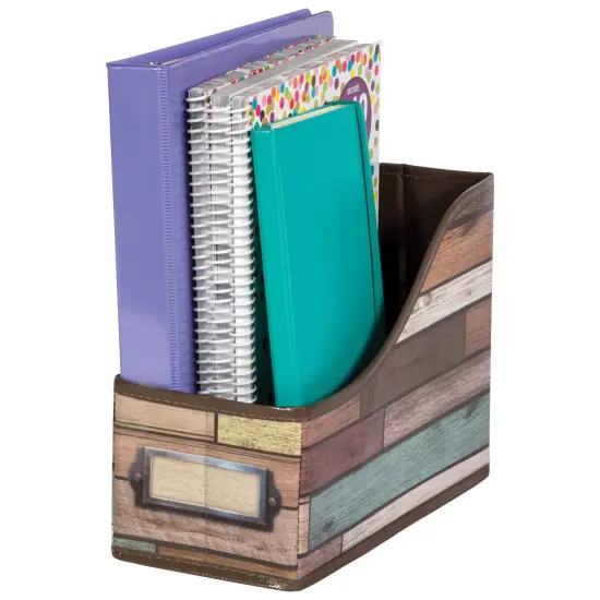 Reclaimed Wood Design Book Bin {1}
