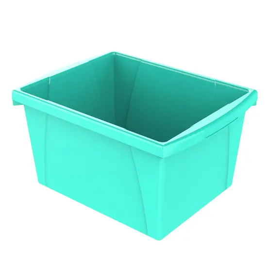 4 Gallon Storage Bin, Teal {1}