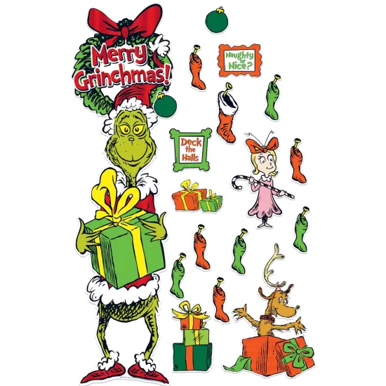 Dr. Seuss&trade; The Grinch All-In-One Door Decor Kit {1}