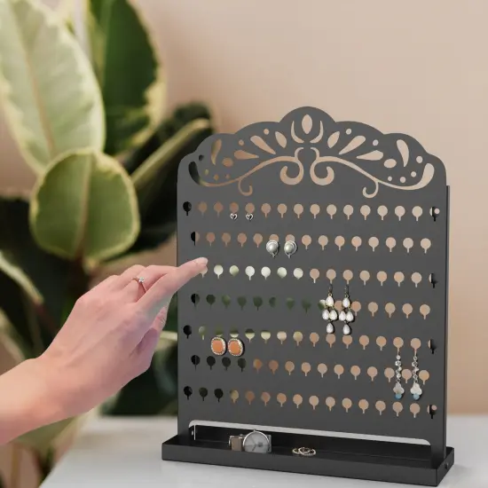 Mango Steam Slim Profile Wall-Mounted Jewelry & Earring Organizer {5}
