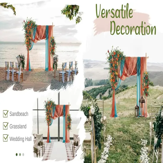 Ceremony Arbor Reception Backdrop Rose Floral Decoration {5}