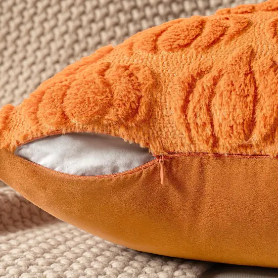 Set of 2 Pumpkin Halloween Thanksgiving Autumn Harvest,Pillow Covers 18x18 Inch {4}