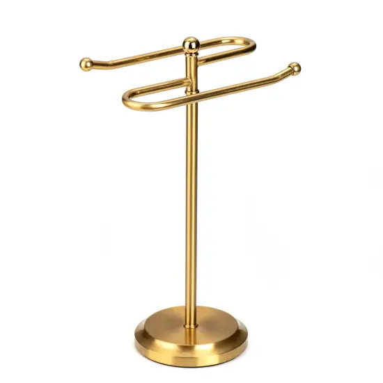 New Classical S Design Fingertip Towel Holder Gold {1}