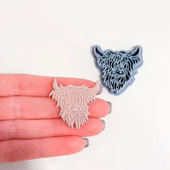 Highland Cow Clay Cutter {5}