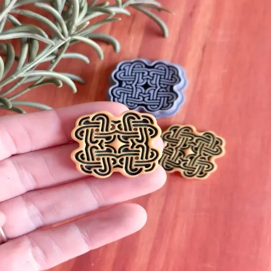 CELTIC QUAD KNOT | IRISH ST PATRICKS DAY | CLAY CUTTER {2}