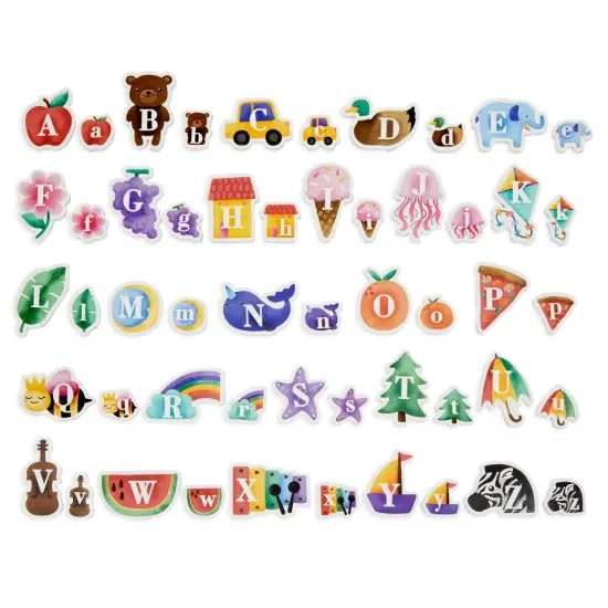 52 Pieces Alphabet Letter Magnets, Magnetic ABC for Kids Classroom, Preschool, Learning, Education Toy Multicolor {1}