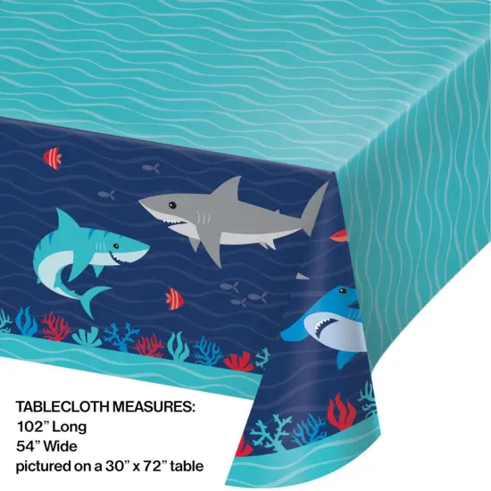 6 pc Bulk Shark Party Paper Table Covers {2}