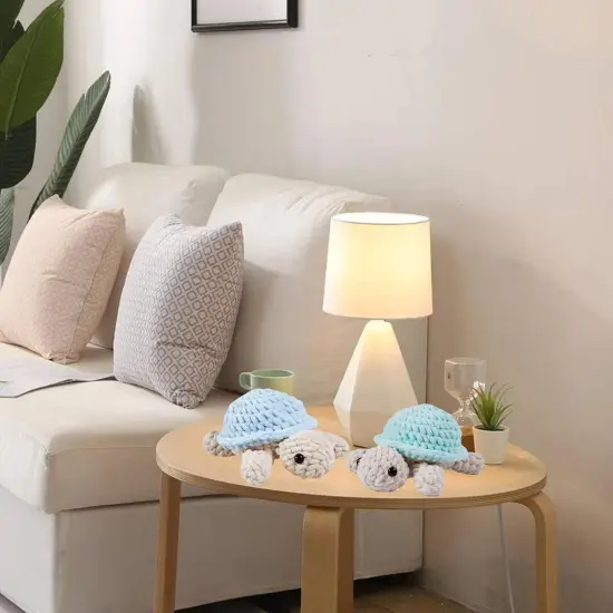 Crochet Kit for Beginners, Amigurumi Crocheting Animal Kits, with Step-by-Step Video Tutorials for Kids Adults Beginner - 2 Pack Turtles {5}