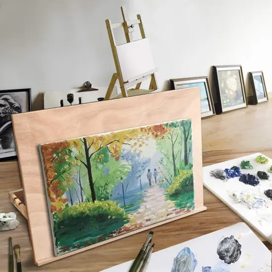 Extra Large 5-Position Wood Drafting Table Easel Drawing and Sketching Board, 29 1/2 Inches by 19 2/3 Inches {2}