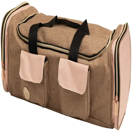 We R Crafter's Machine Tote-Taupe & Pink {3}
