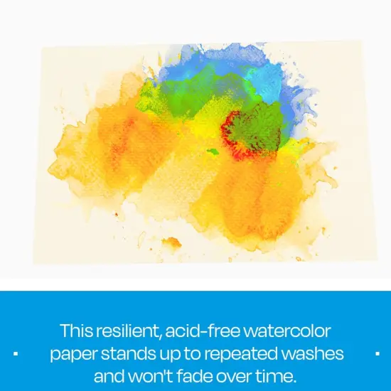 Sax Watercolor Paper, 24 x 26 Inches, 90 lb, Natural White, 50 Sheets {7}