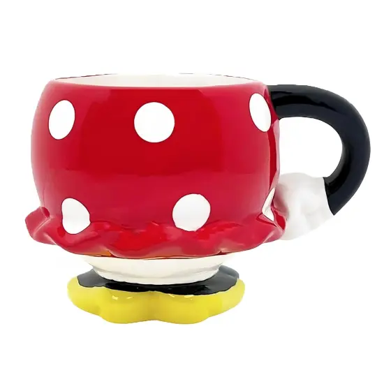 Disney Minnie Mouse Red Rock the Dots Molded Mug with Arm {5}