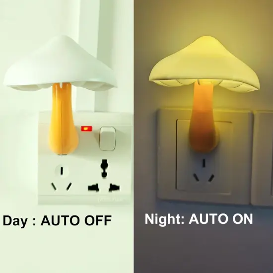 Sensor LED Night Light Plug in Wall Lamp {3}