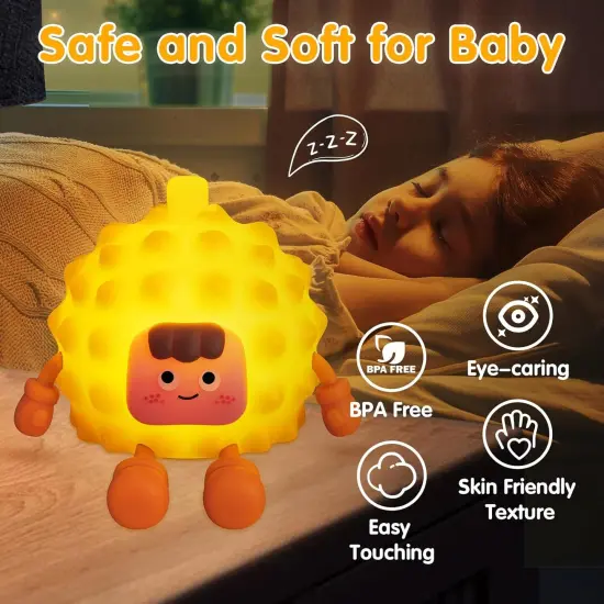 Silicone Adjustable Nursery Night Light with 3 Levels {2}