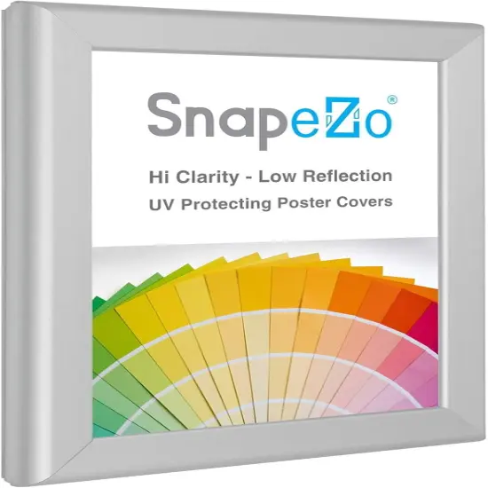 Certificate Frame 8.5x11, Silver, 1.25 Inch Aluminum Profile, Front-Loading Snap Frame, Wall Mounting, Professional Series {3}