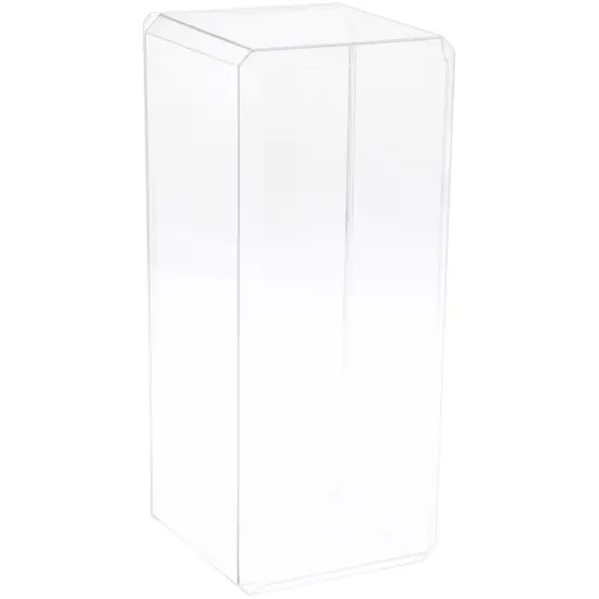 Pioneer Plastics 355CD Clear Plastic Beveled Edge Display Case (Mirrored), 5" W x 5.5" D x 13" H (Mailer Box) {1}