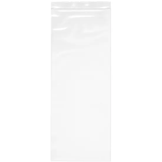 Plymor 6" x 15", 4 Mil Heavy Duty Zipper Reclosable Plastic Bags {1}
