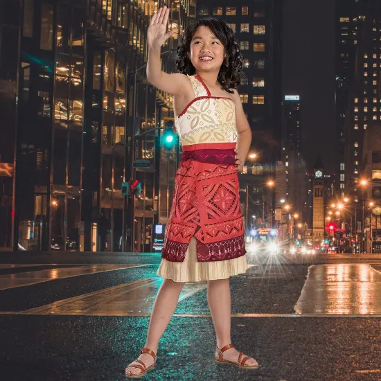 Disney Moana 2 Kids Classic Costume Island Dress Style {1}