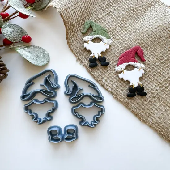 HOLIDAY GNOME SET | CHRISTMAS | CLAY CUTTER {3}