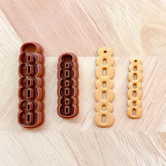 888 ANGEL NUMBERS EARRING & KEYCHAIN | SPIRITUAL MEANING | POLYMER CLAY CUTTERS {1}