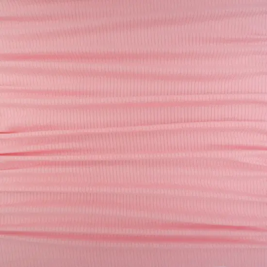1 Yard 4x2 Rib Solid Knit Fabric, 52/54&Prime; Wide Polyester Rayon Spandex Blend LILAC {5}