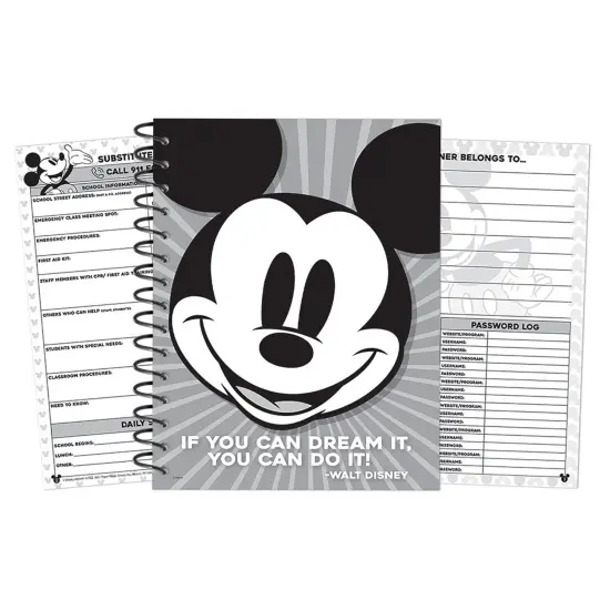 Mickey Mouse&reg; Throwback Lesson Plan Spiral Bound Book {1}
