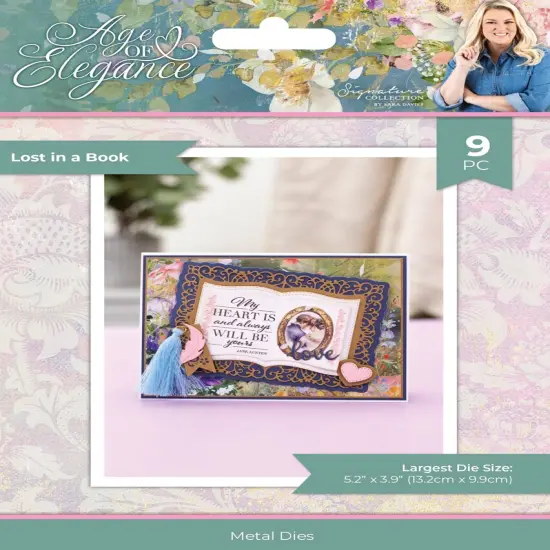 Sara Signature Age Of Elegance Metal Die-Lost In A Book {1}