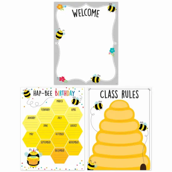 Busy Bees Classroom Essentials 3-Chart Pack {1}