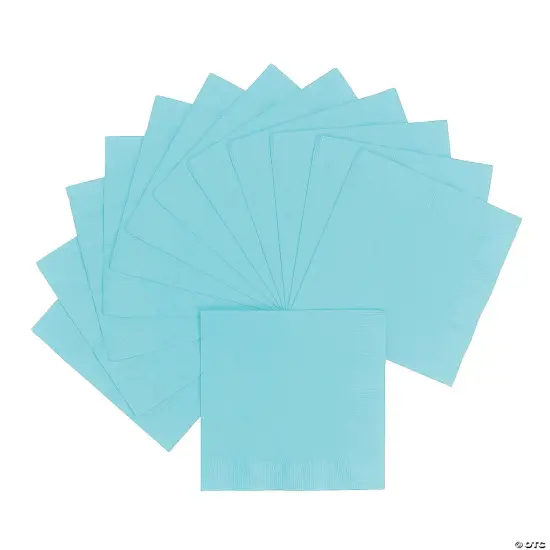 Solid Color Luncheon Napkins Bulk 50 Pc Light Blue {1}