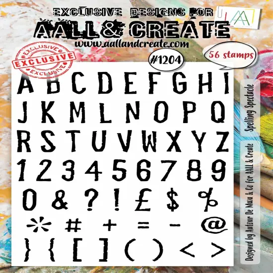AALL And Create A5 Photopolymer Clear Stamp Set-Spelling Spectacle {1}