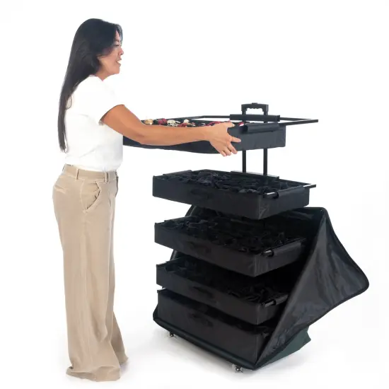 XL Telescoping Christmas Ornament Storage Box w/ Adjustable Dividers {5}